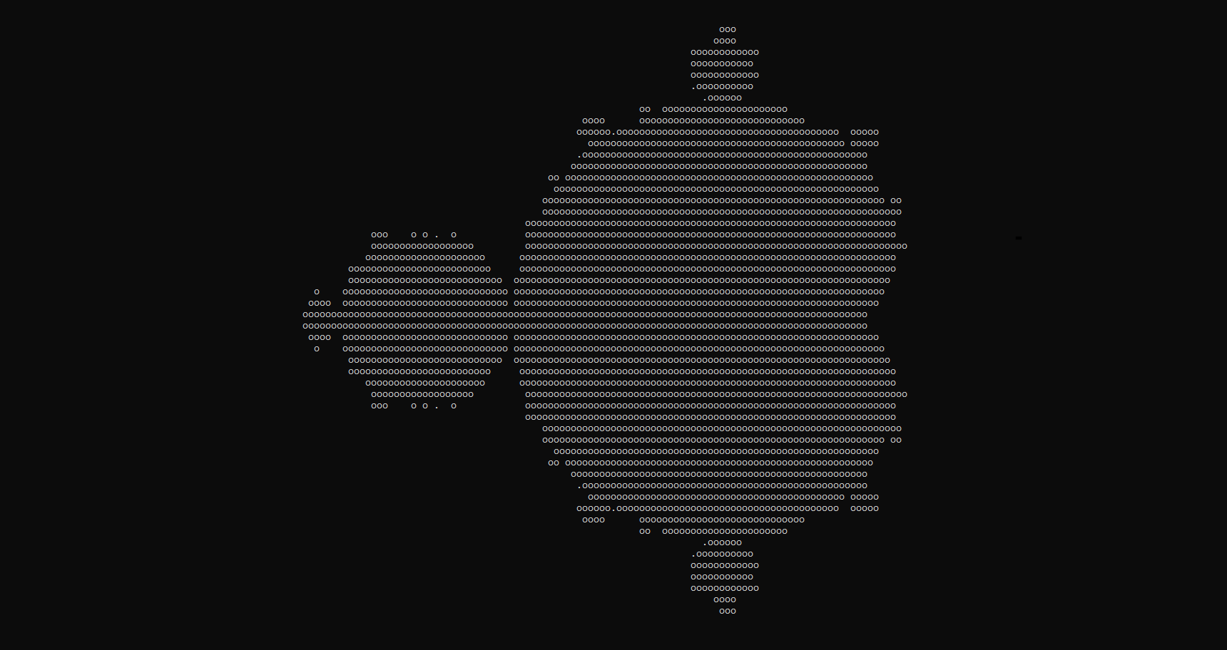 Mandelbrot in a console zoomed out